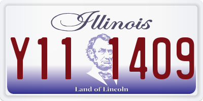 IL license plate Y111409