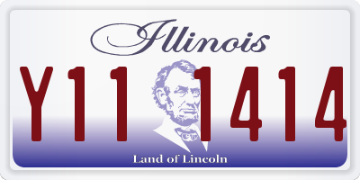 IL license plate Y111414