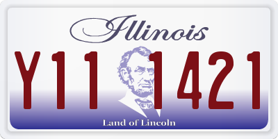 IL license plate Y111421