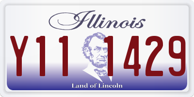 IL license plate Y111429