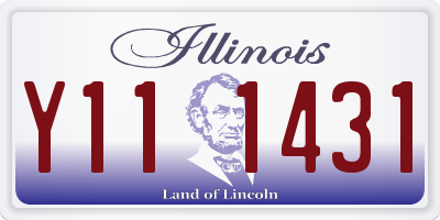 IL license plate Y111431