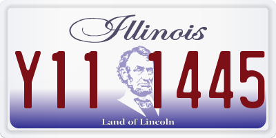 IL license plate Y111445