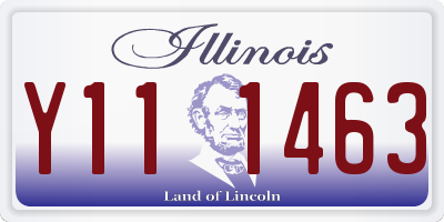 IL license plate Y111463