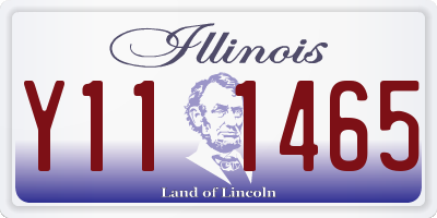 IL license plate Y111465