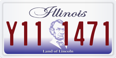 IL license plate Y111471