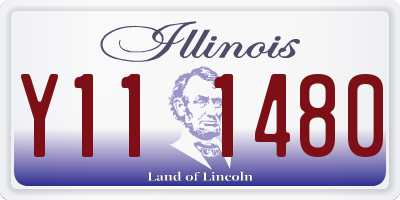 IL license plate Y111480