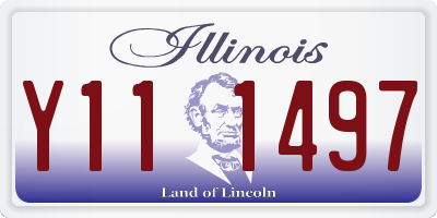 IL license plate Y111497