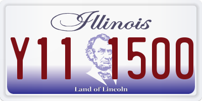 IL license plate Y111500