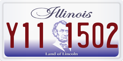IL license plate Y111502