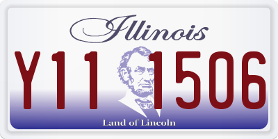 IL license plate Y111506