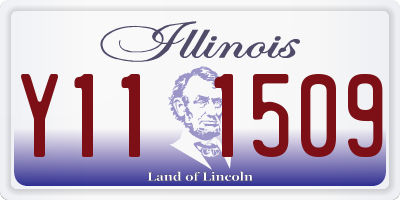 IL license plate Y111509
