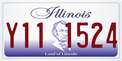 IL license plate Y111524