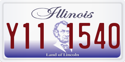 IL license plate Y111540