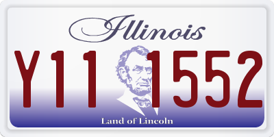 IL license plate Y111552