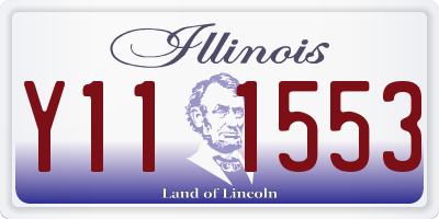 IL license plate Y111553