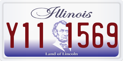 IL license plate Y111569