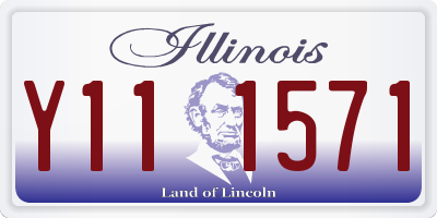 IL license plate Y111571
