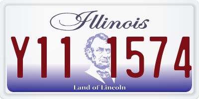 IL license plate Y111574