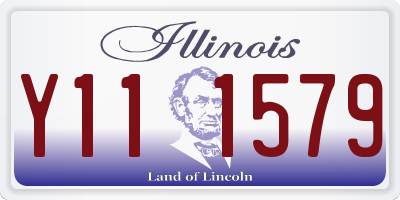 IL license plate Y111579