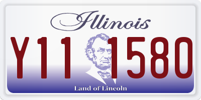 IL license plate Y111580