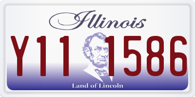 IL license plate Y111586