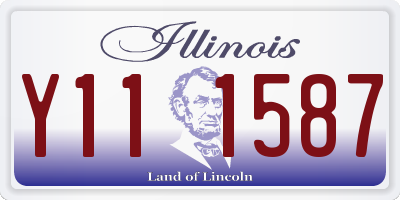 IL license plate Y111587
