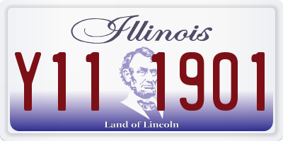 IL license plate Y111901