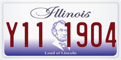 IL license plate Y111904