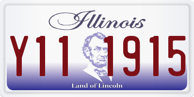 IL license plate Y111915