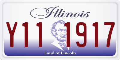 IL license plate Y111917