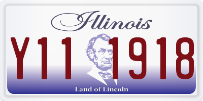 IL license plate Y111918