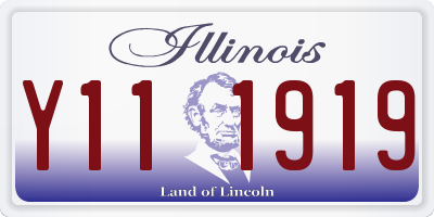 IL license plate Y111919