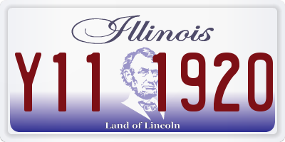 IL license plate Y111920