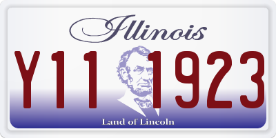 IL license plate Y111923
