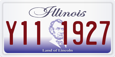 IL license plate Y111927