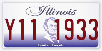 IL license plate Y111933