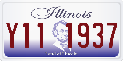 IL license plate Y111937