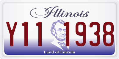 IL license plate Y111938