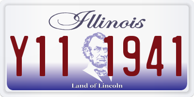 IL license plate Y111941