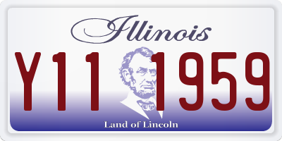 IL license plate Y111959