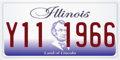 IL license plate Y111966
