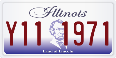 IL license plate Y111971