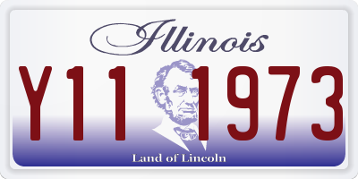 IL license plate Y111973
