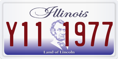 IL license plate Y111977