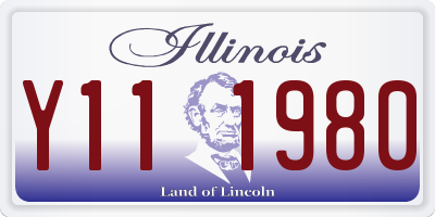 IL license plate Y111980
