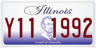 IL license plate Y111992