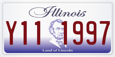 IL license plate Y111997