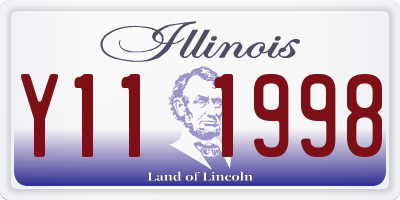 IL license plate Y111998