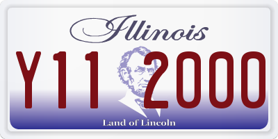 IL license plate Y112000