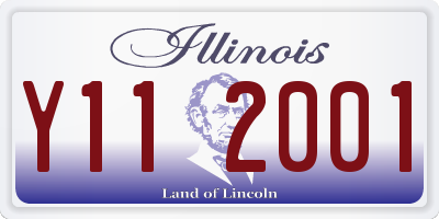 IL license plate Y112001
